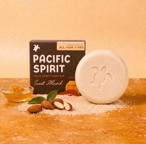 Conditioner Bar - Moisturizing for All Hair Types, with Almond Oil & Honey, Lightweight, SLS & Sulfate-Free, Vegan, Travel-Size, Zero Waste - 2.12 oz, 80-100 Washes